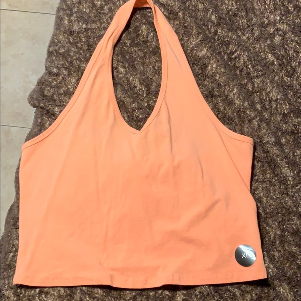 Peach Halter Top
